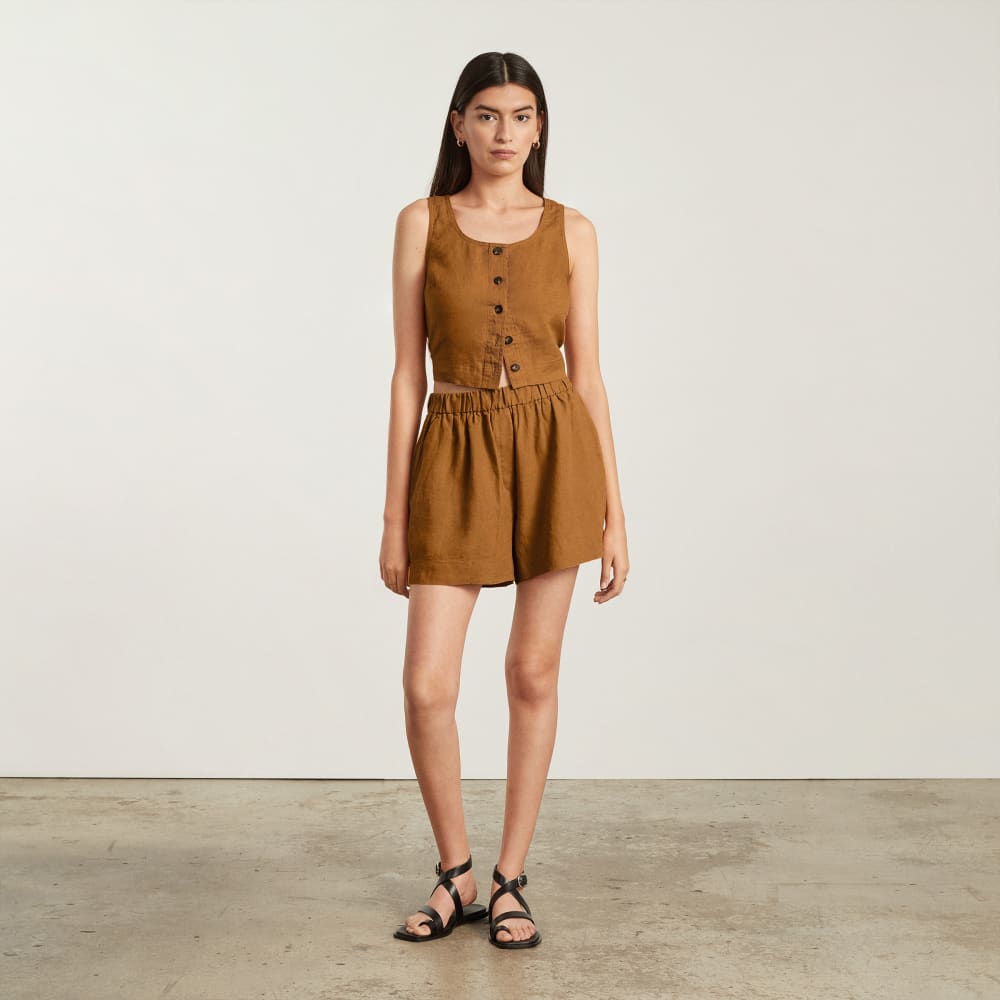 The Linen Boxer Short | Tawny Brown - Image 4