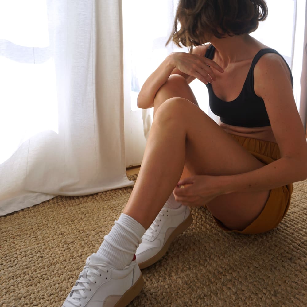 The Cotton Tank Bra | Black - Image 5