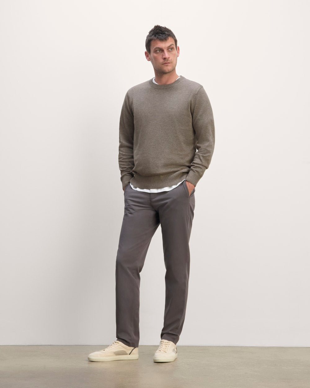 The No-Sweat Sweater | Uniform | Taupe Melange - Image 3