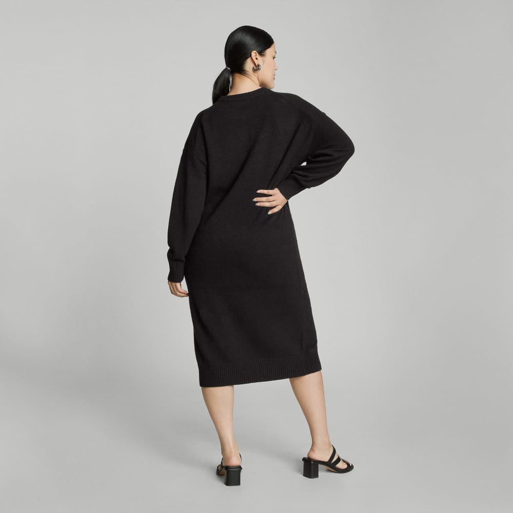 The Cashmere Midi Dress | Black - Image 4
