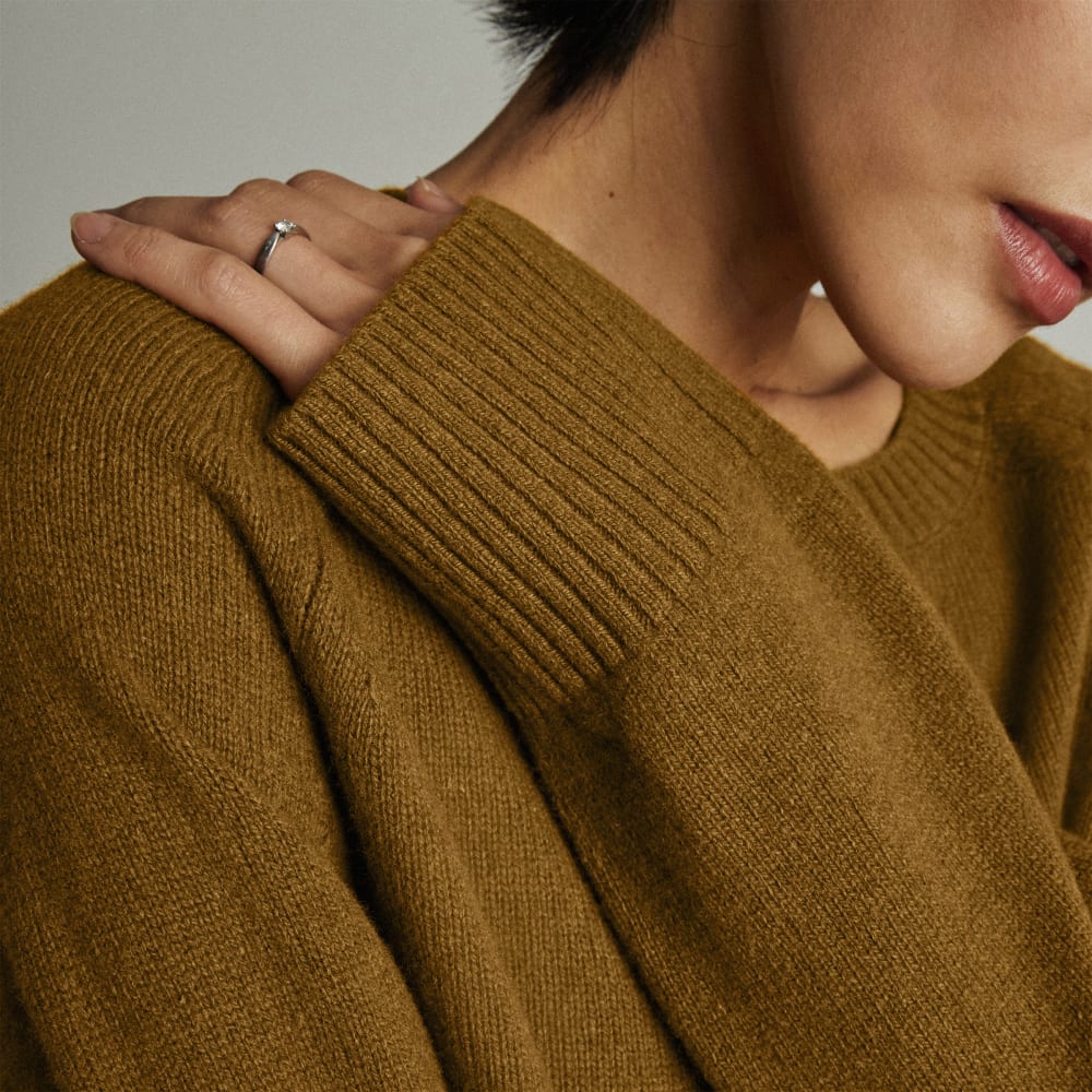 The Cashmere Boxy Crew | Tapenade - Image 6