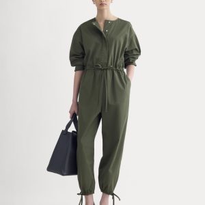 The Utility Drawstring Jumpsuit | Dark Forest