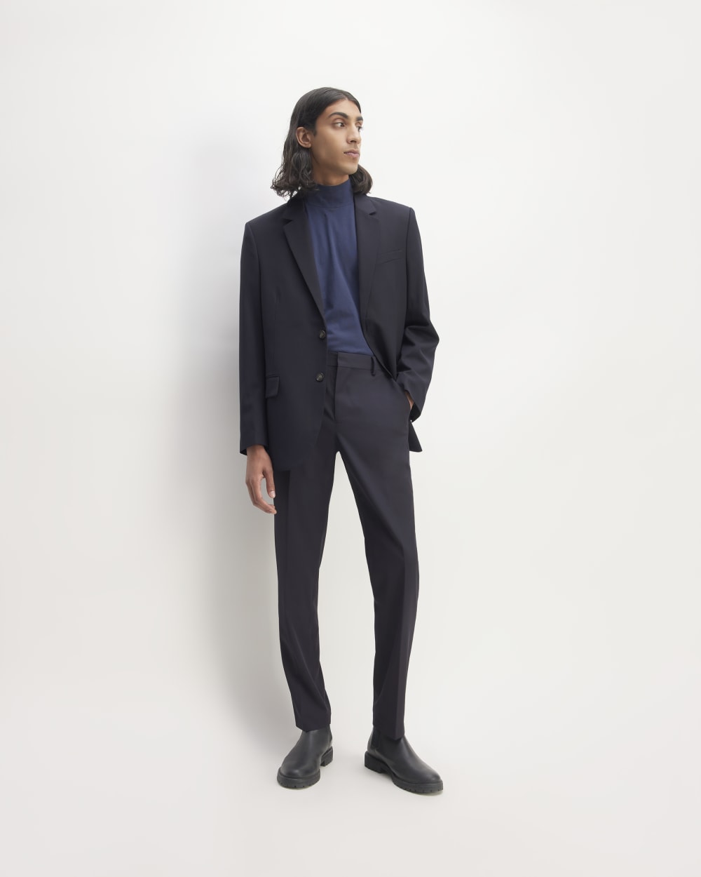 The Italian Wool Pant | Navy