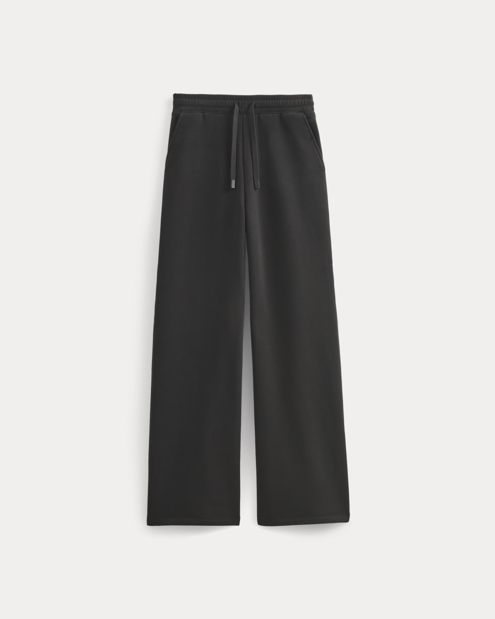 Luxe Fleece Wide-Leg Sweatpant | Black - Image 2