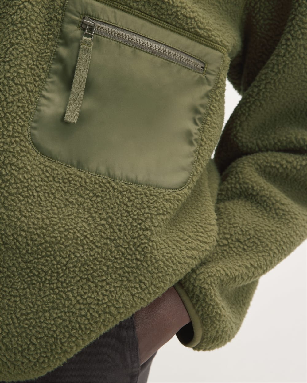 The ReNew Fleece Oversized Half-Zip | Kalamata - Image 5