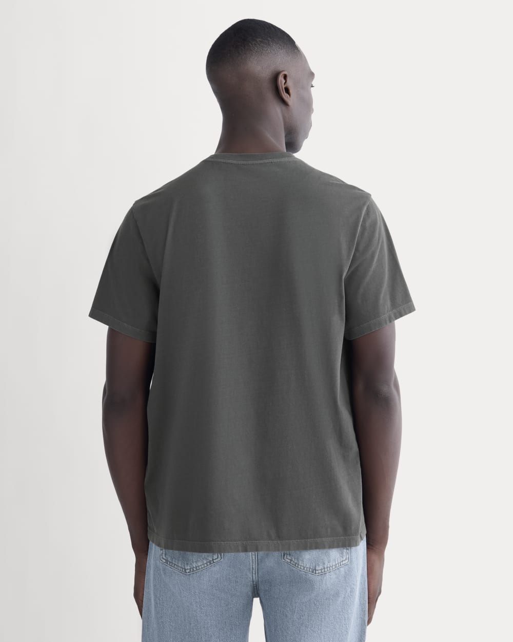 The Essential Organic Garment-Dyed Crew | Black - Image 4