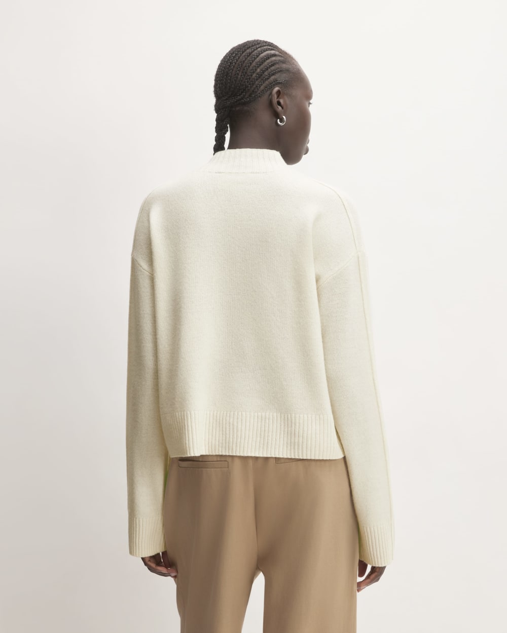 The Good Merino Wool Mockneck Sweater | Bone - Image 6