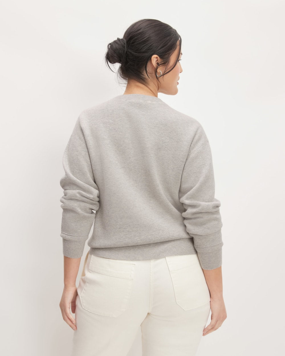 The Cotton-Merino Sweatshirt | Heathered Grey - Image 6