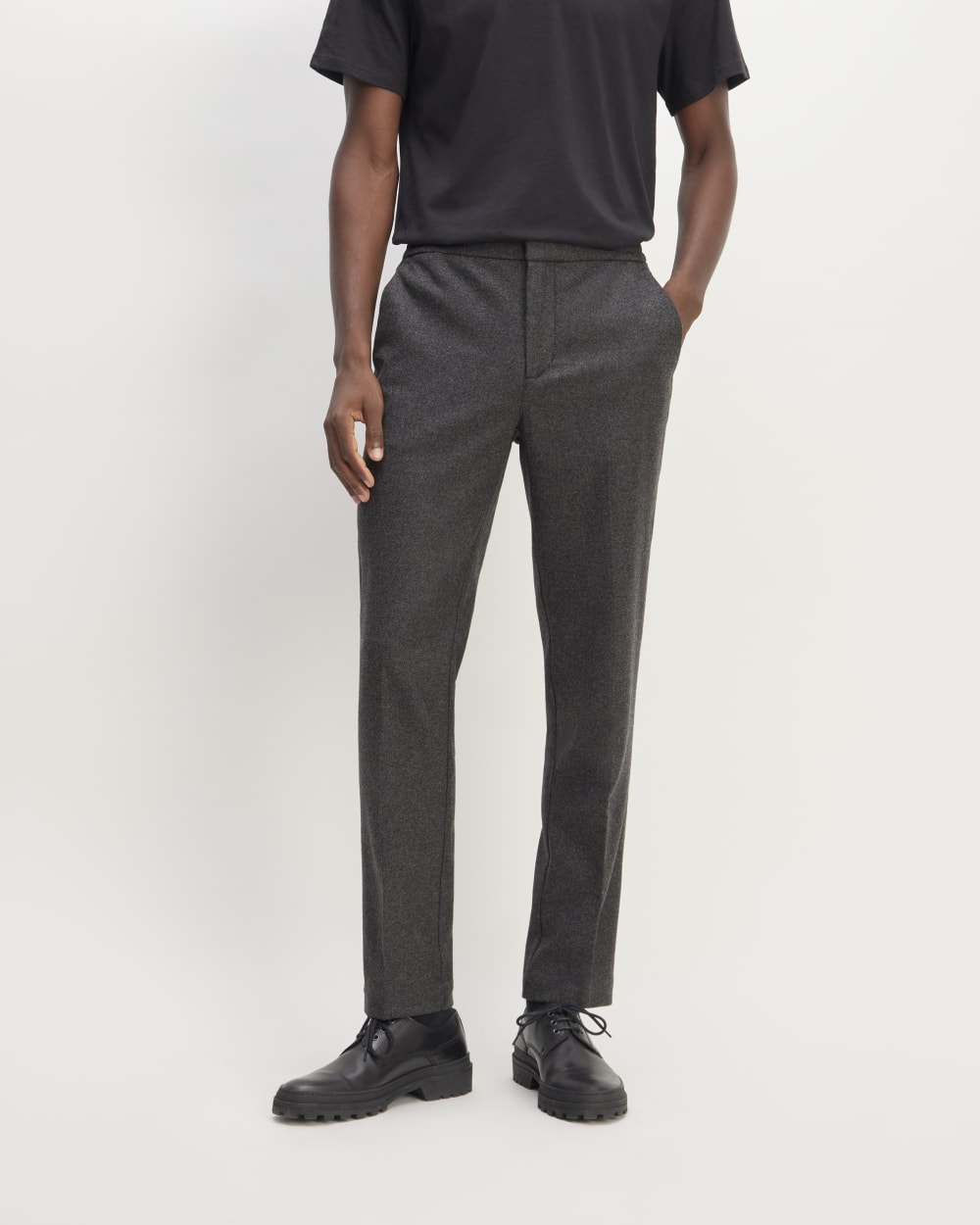 The Wool Flannel Pant | Heather Charcoal
