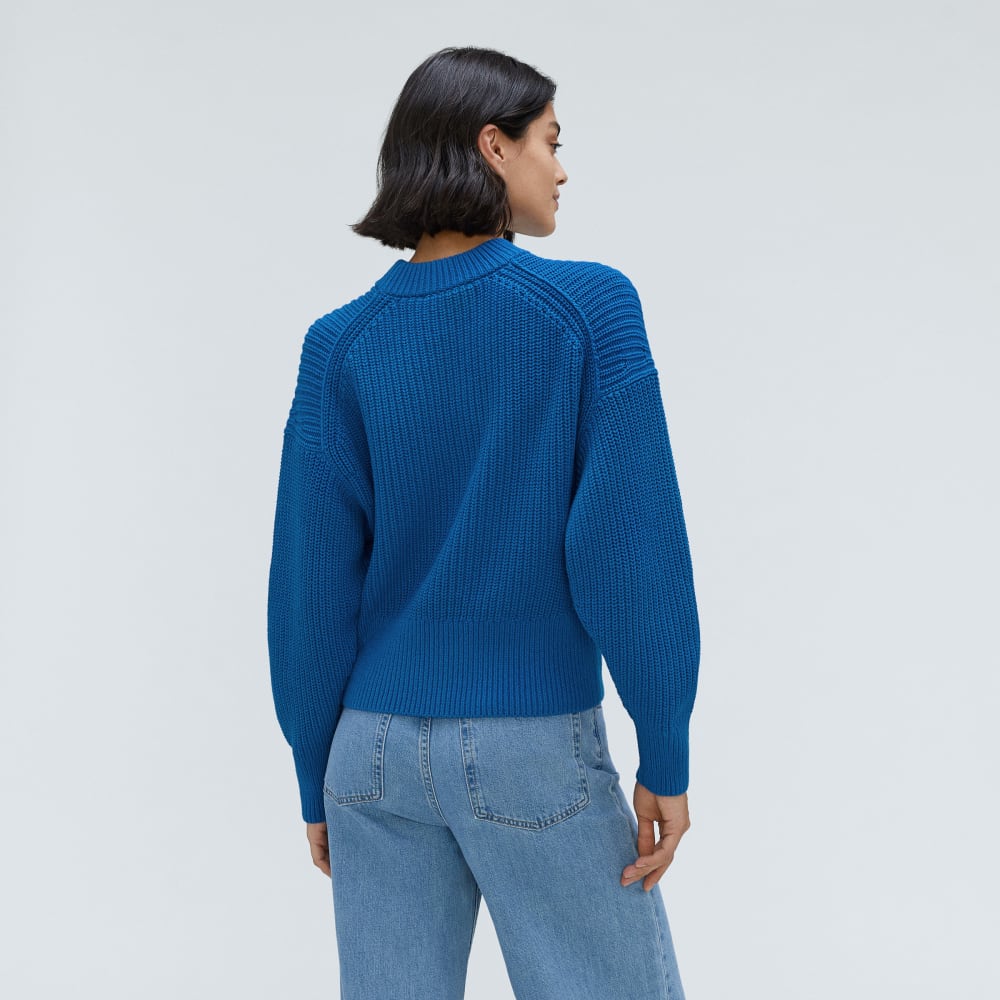 The Texture Cotton Crew | Lapis Blue - Image 3