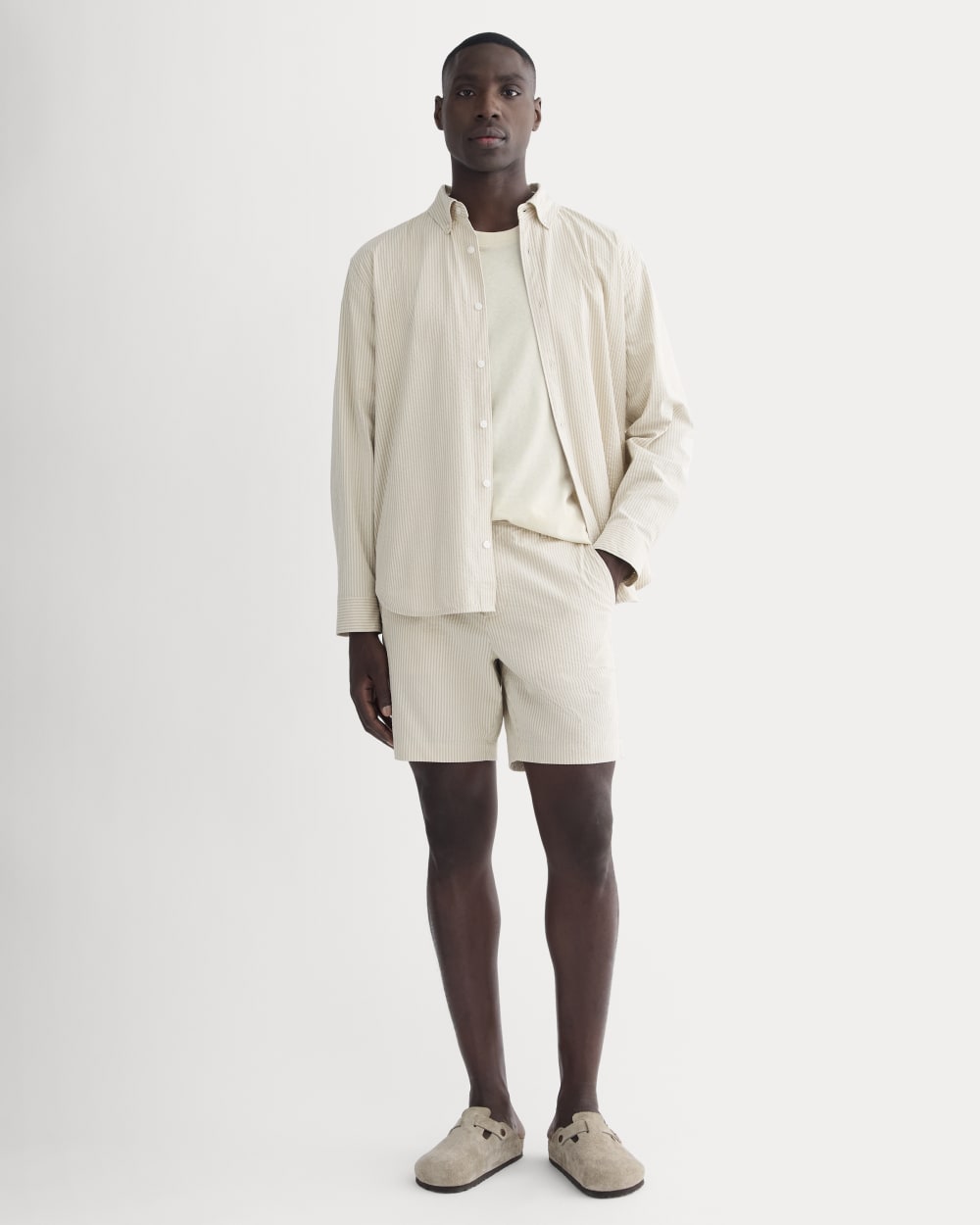 The Seersucker Short | Trench Coat Khaki / Natural - Image 3