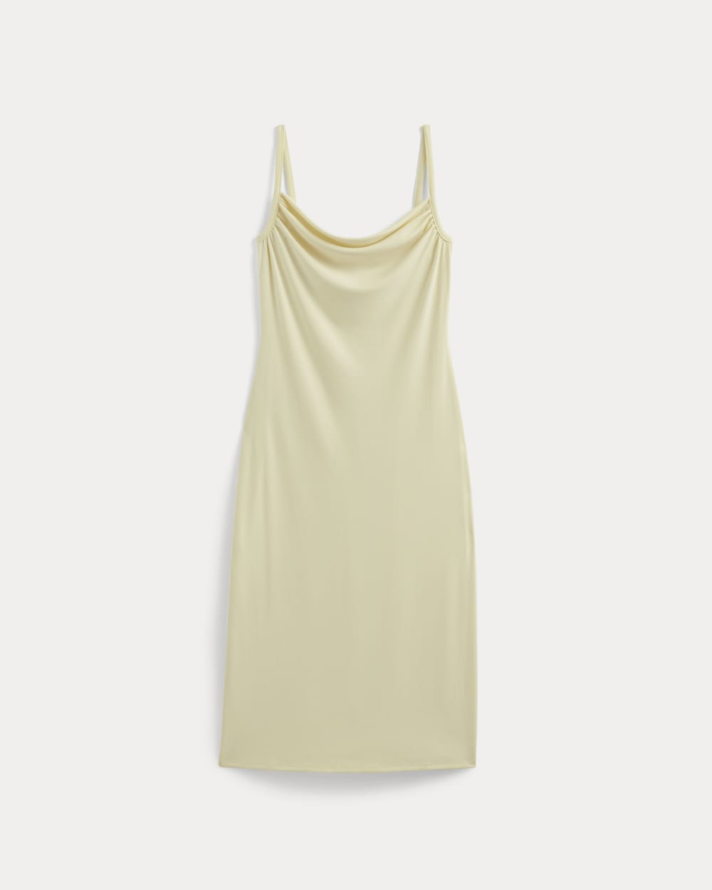 The Tank Midi Dress in Butterknit | Light Yellow - Image 2