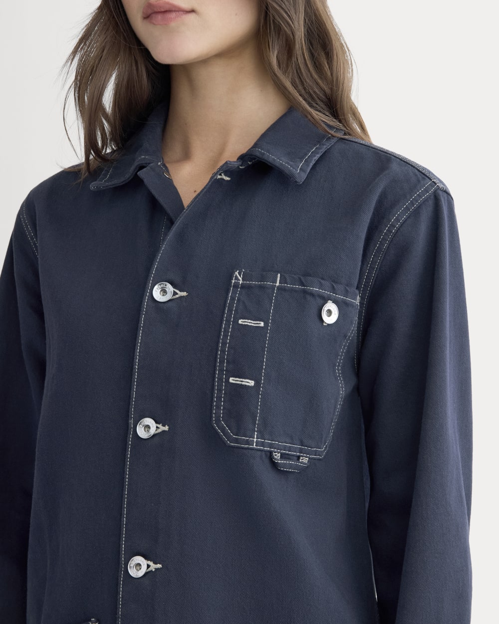 The Denim Chore Jacket | Garment-Dyed Navy - Image 4