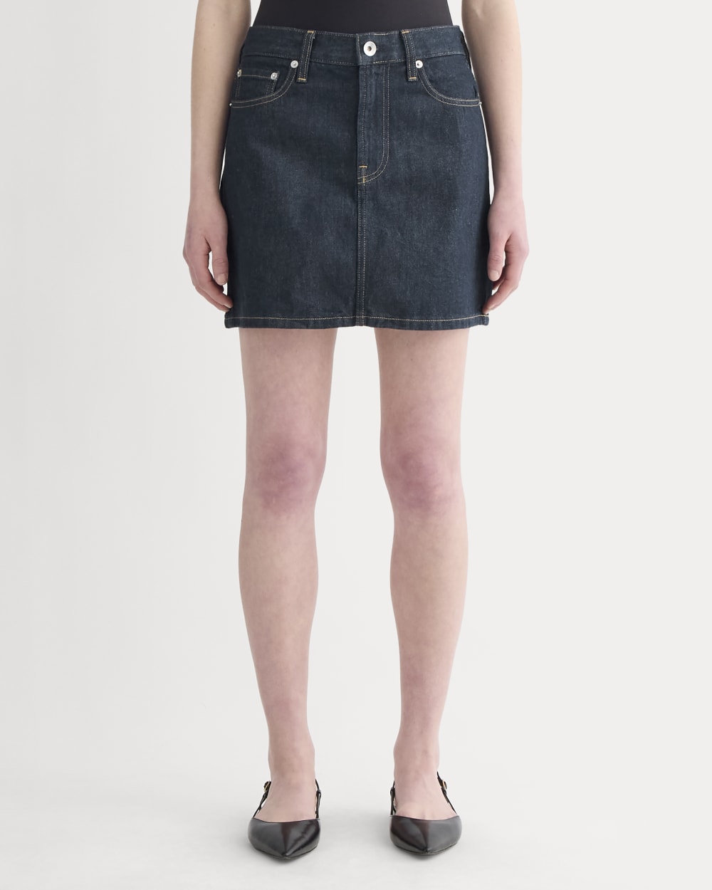 The Denim Mini Skirt | Dark Indigo - Image 3