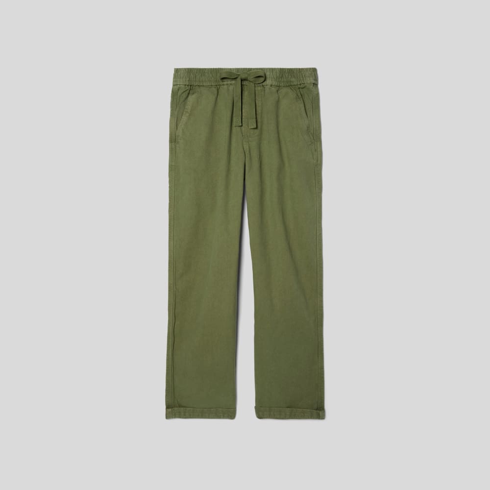The Canvas Organic Cotton Drawstring Pant | Forest Green - Image 2