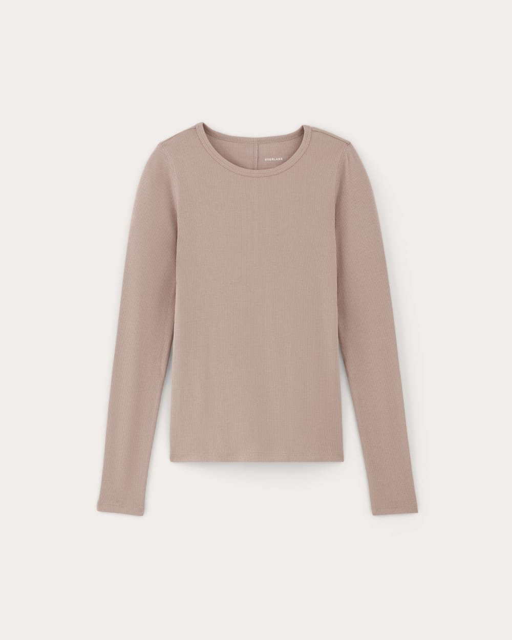 The Luxe Rib Long-Sleeve Crew | Dusty Rose - Image 2