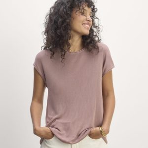 The Oversized Knit Top | Dusty Rose