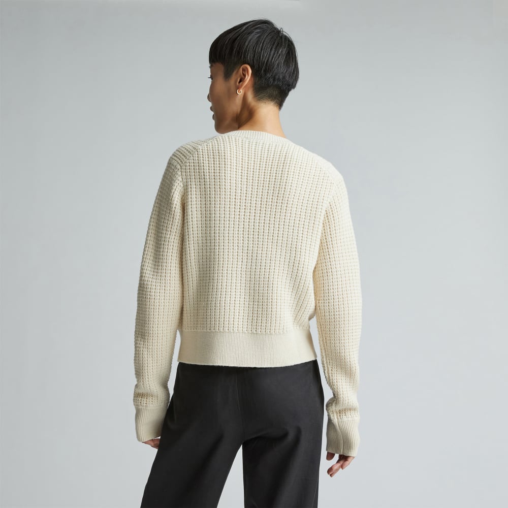 The Cropped Cotton-Merino Bomber | Canvas - Image 3