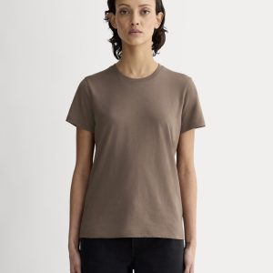 The Slim Crew in Essential Cotton | Clay