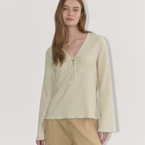 The Crinkle Long-Sleeve | Sandshell