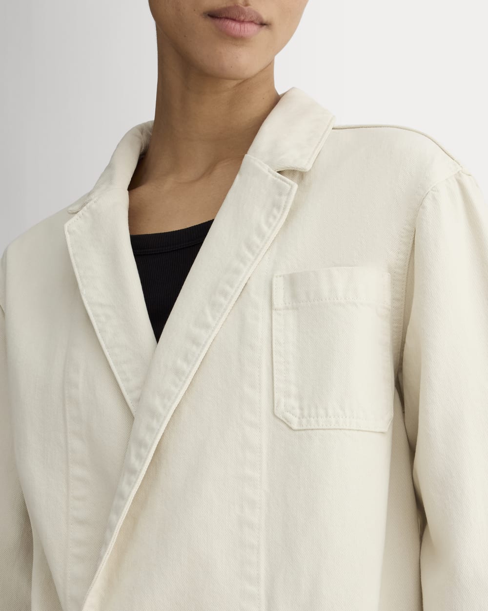 The Denim Chore Blazer | Garment-Dyed Sand - Image 3