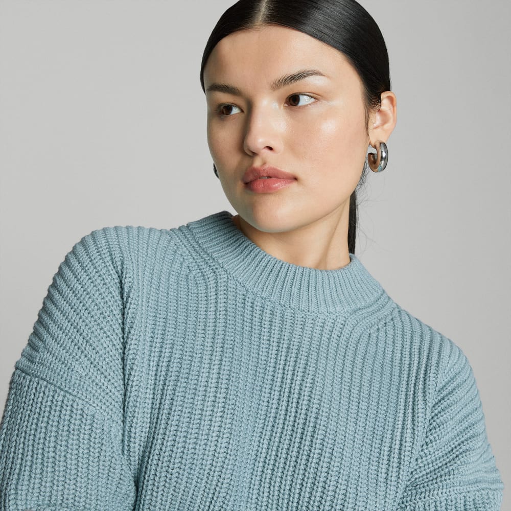 The Texture Cotton Crew | Blue Shadow - Image 4