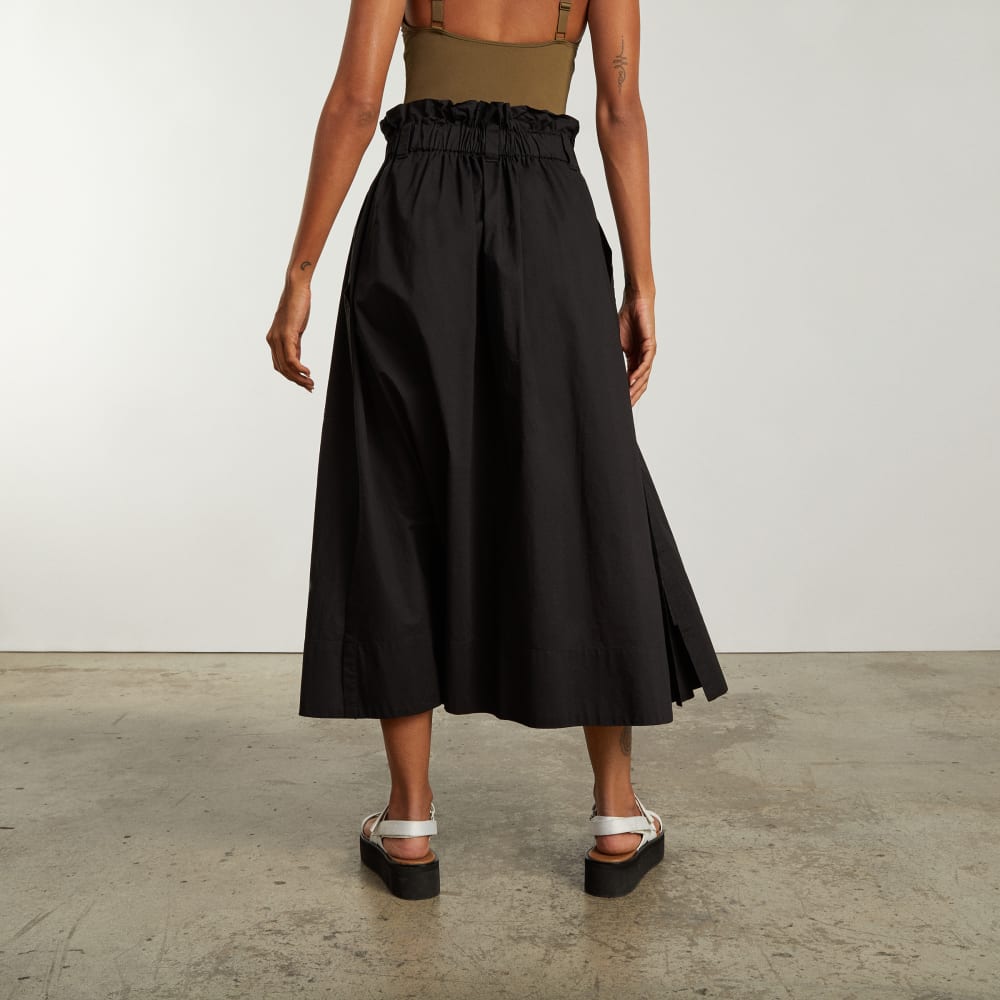 The Easy Button-Front Skirt | Black - Image 6