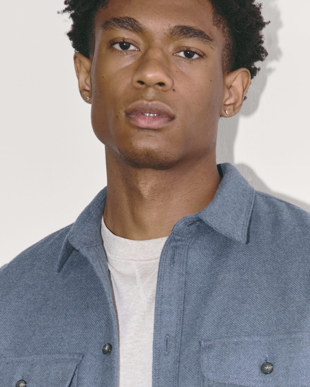 The Heavyweight Overshirt | Uniform | Heather Midnight Navy - Image 3