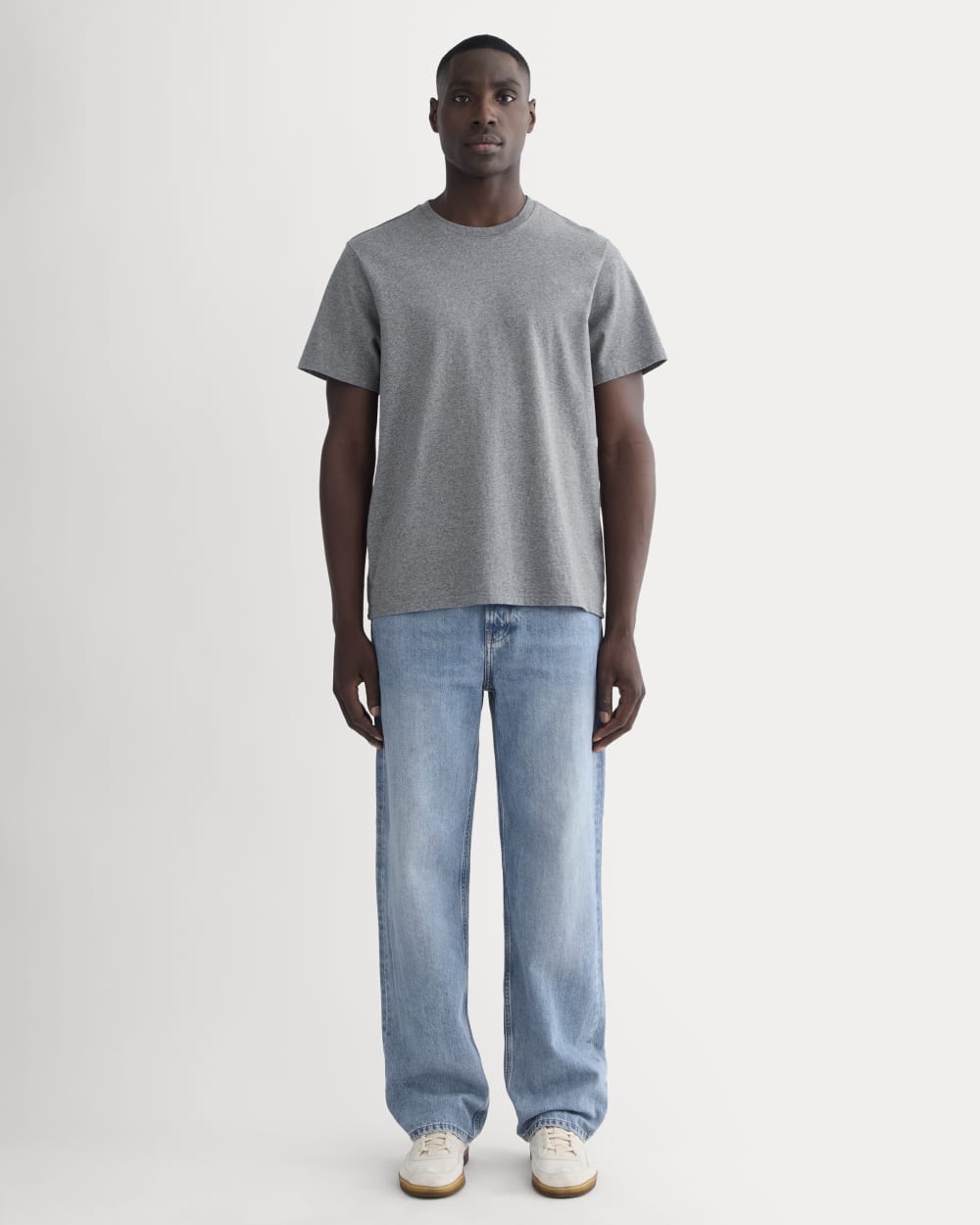 The Premium-Weight Crew | Uniform | Mid Heathered Grey - Image 3