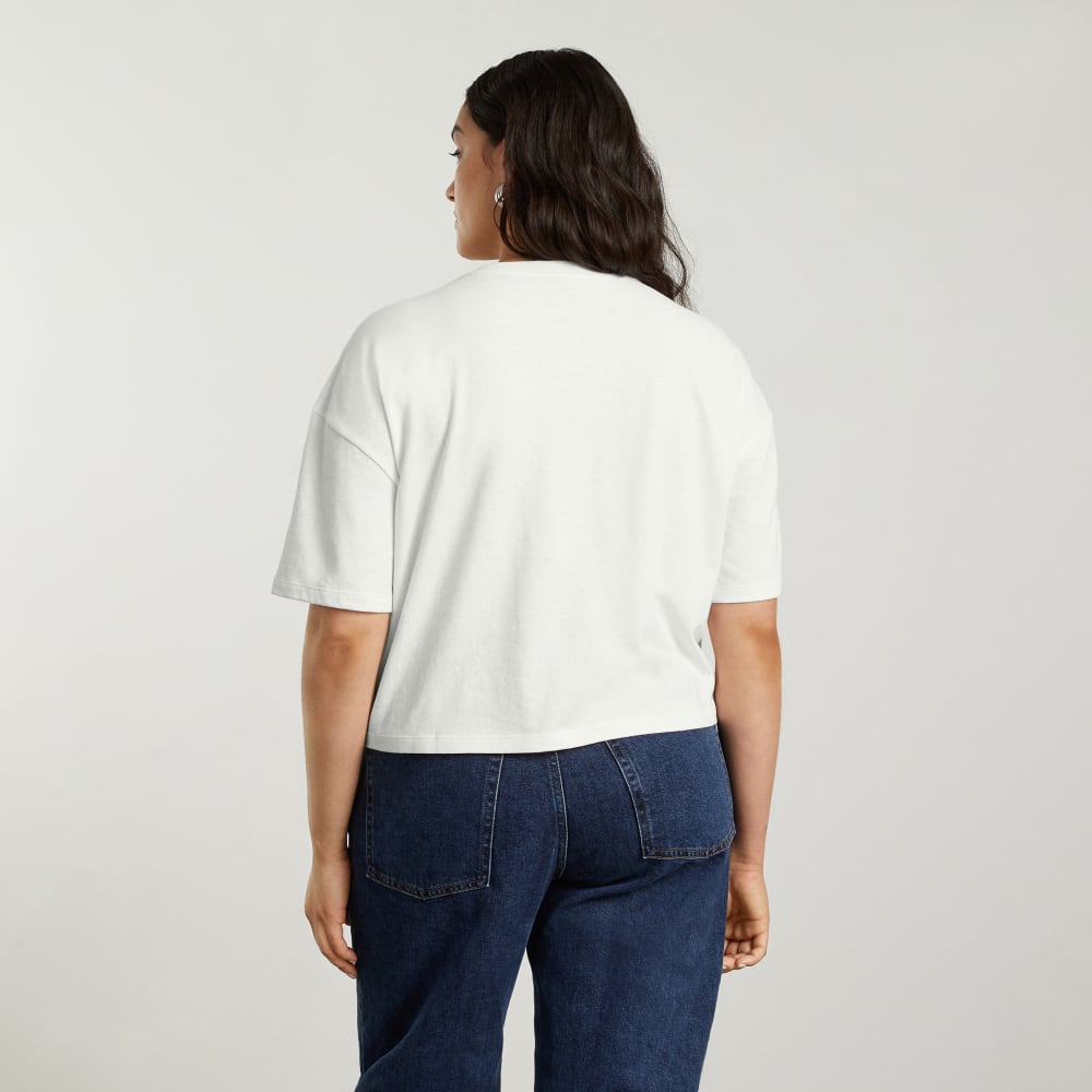 The Vintage Henley Hemp Tee | White - Image 4