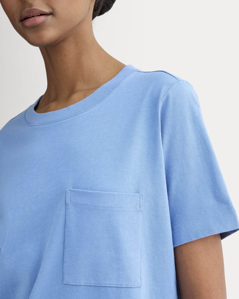 The Organic Cotton Weekend Tee Dress | Blue Opal - Image 4