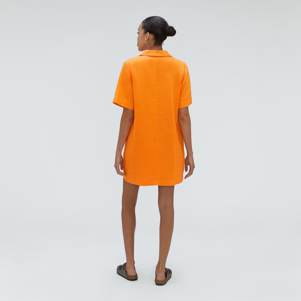 The Linen Workwear Dress | Turmeric - Image 3