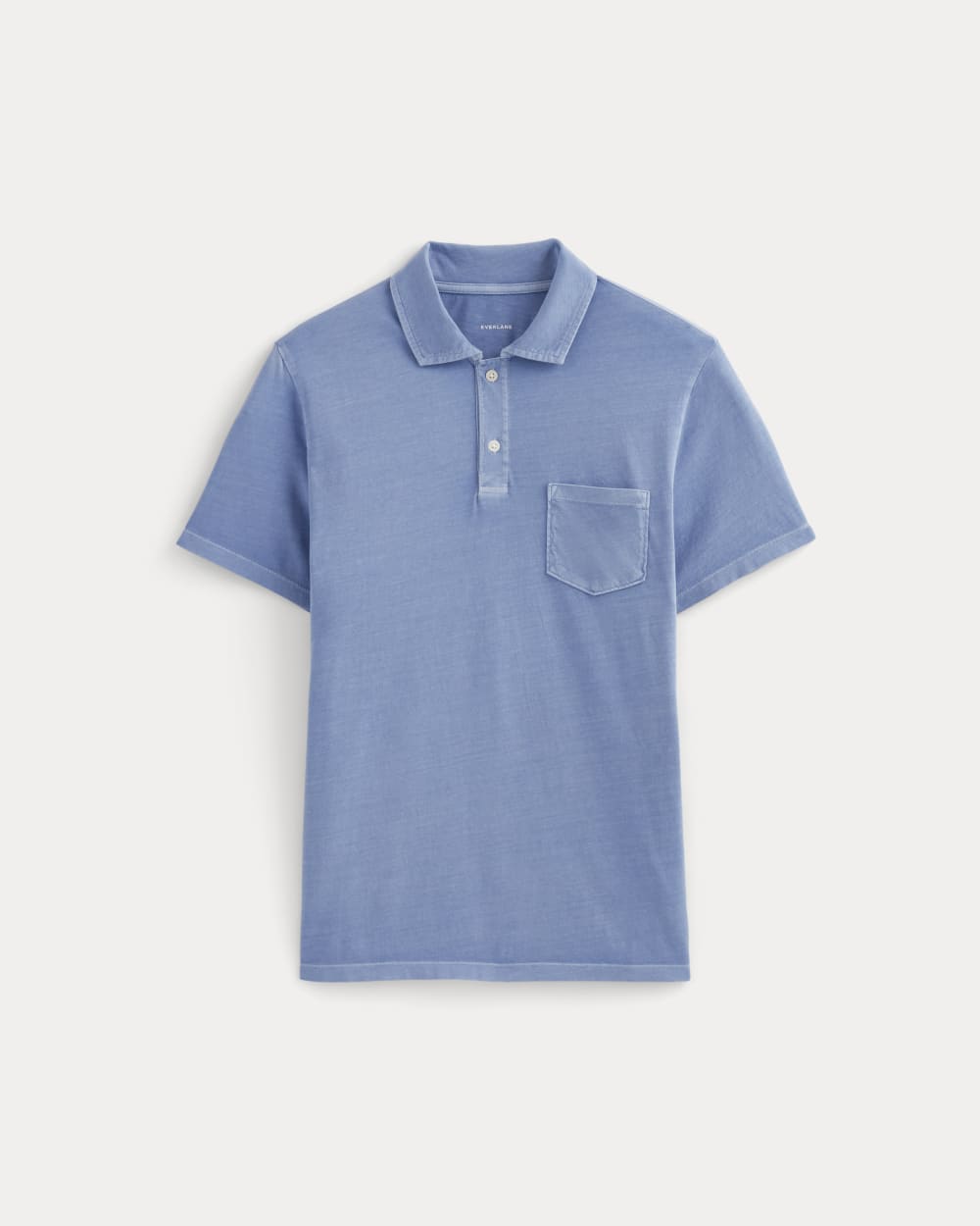 The Essential Organic Garment-Dyed Polo | Granada Sky Blue Garment Dye - Image 2