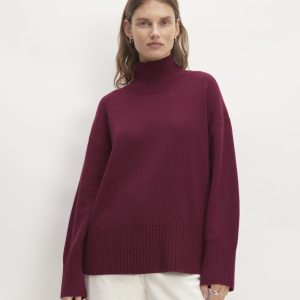 The Cashmere Oversized Turtleneck | Brandy