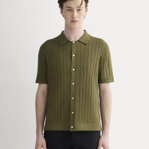 The No-Sweat Button-Down Polo | Olive