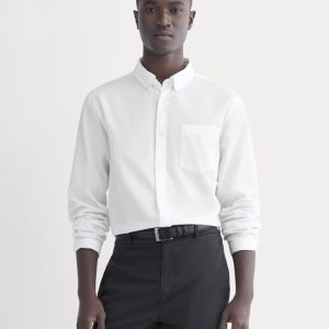 Washed Poplin Shirt | White