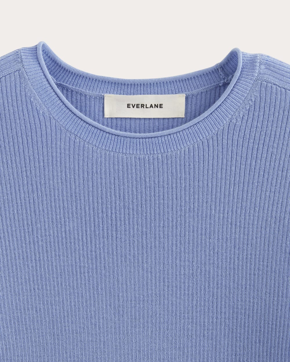 The Sweater Tee in Ultrasoft Merino | Bluebell - Image 6