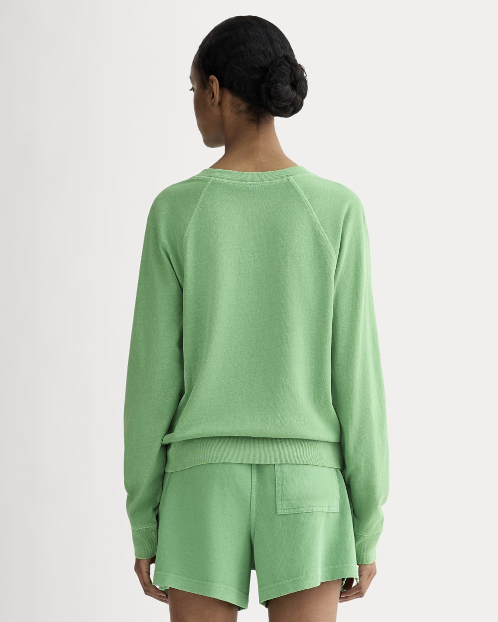 The Off-Duty Long-Sleeve Tee | Green Garment Dye - Image 5