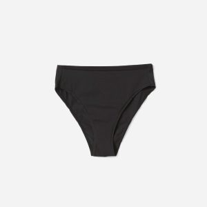 The Cotton High-Rise Bikini | Black