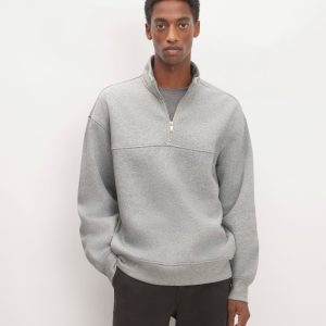 The ReTrack Fleece Half-Zip | Heathered Grey