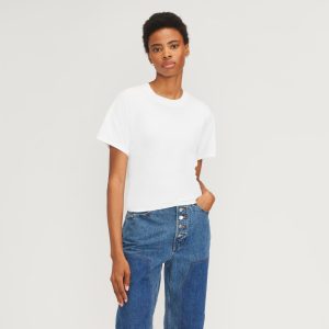 The Organic Cotton Tie Back Tee | White