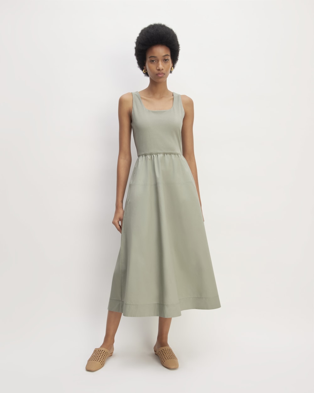 The Supima? Jersey Riviera Dress | Sage Green