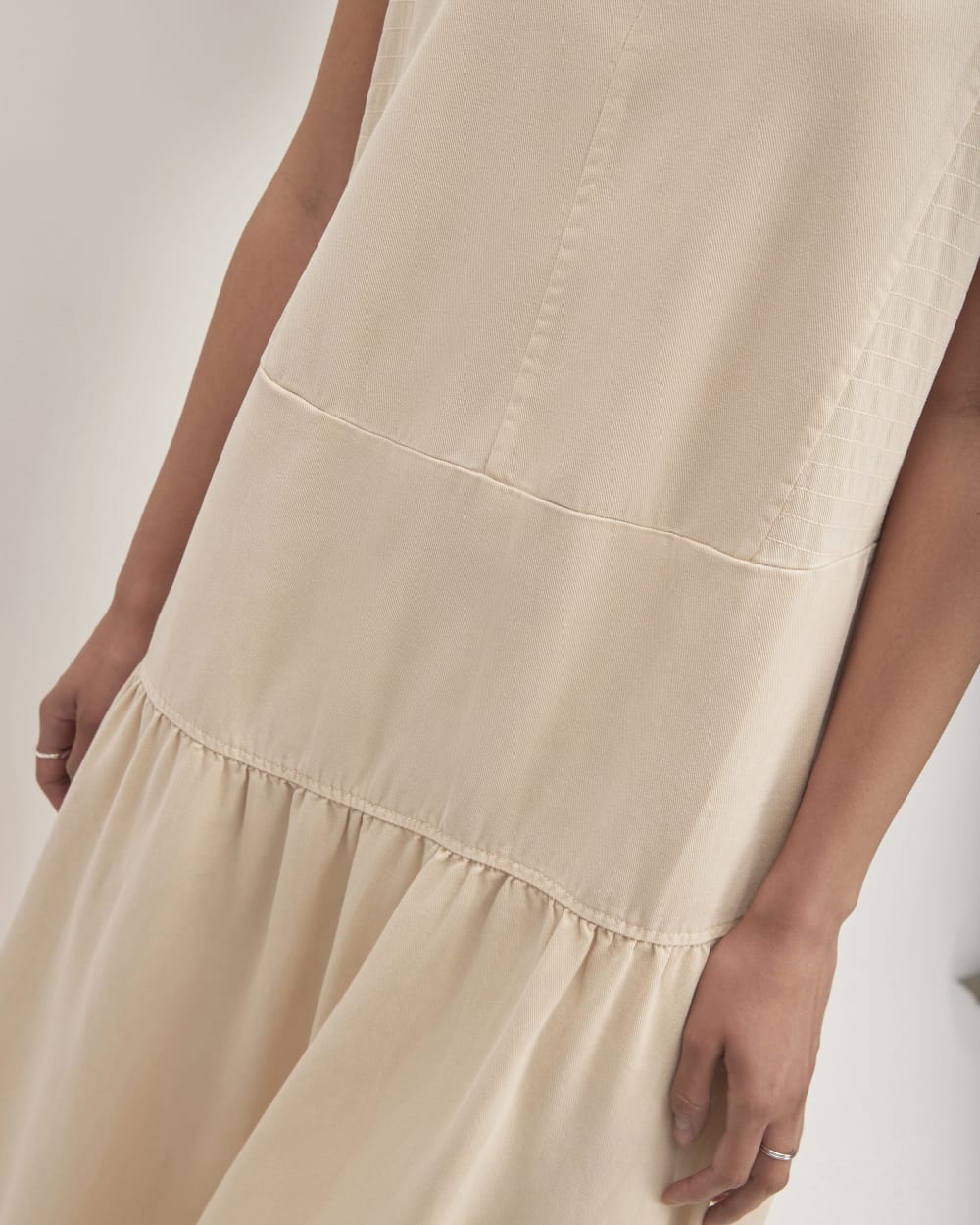 The TENCEL? V-Neck Dress | Whisper Pink - Image 5