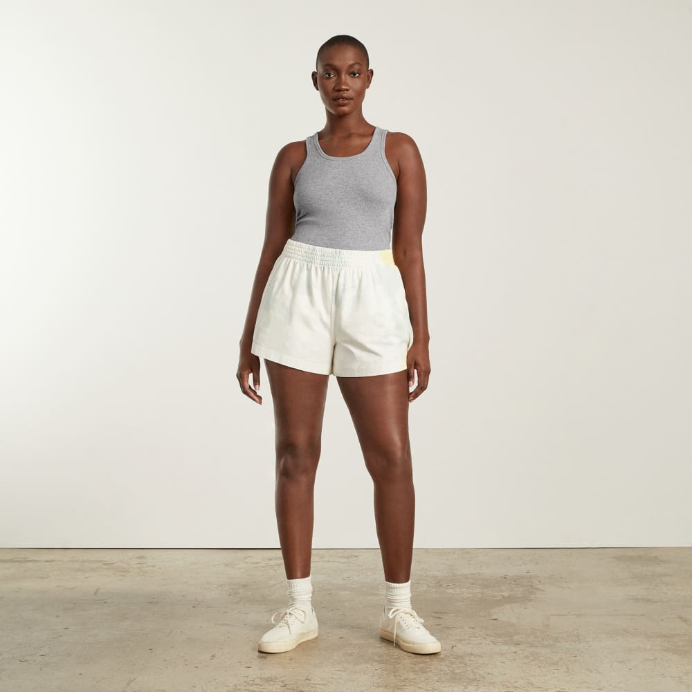 The Pima Micro-Rib U-neck Tank | Heathered Grey - Image 5