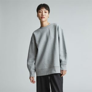 The ReTrack Oversized Crew | Heather Grey