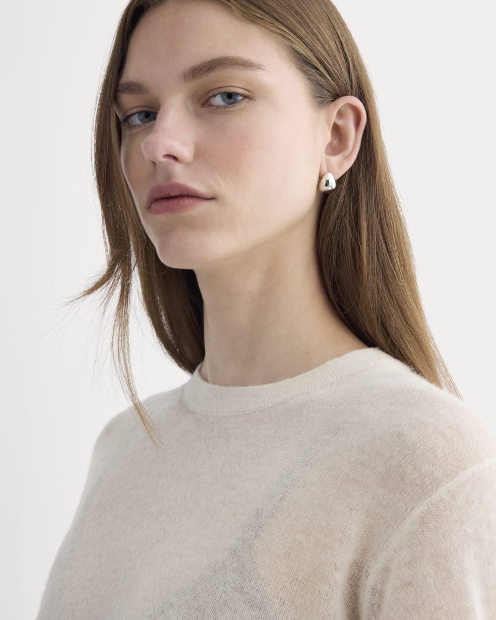 The Air Alpaca? Relaxed Crew Top | Birch - Image 4