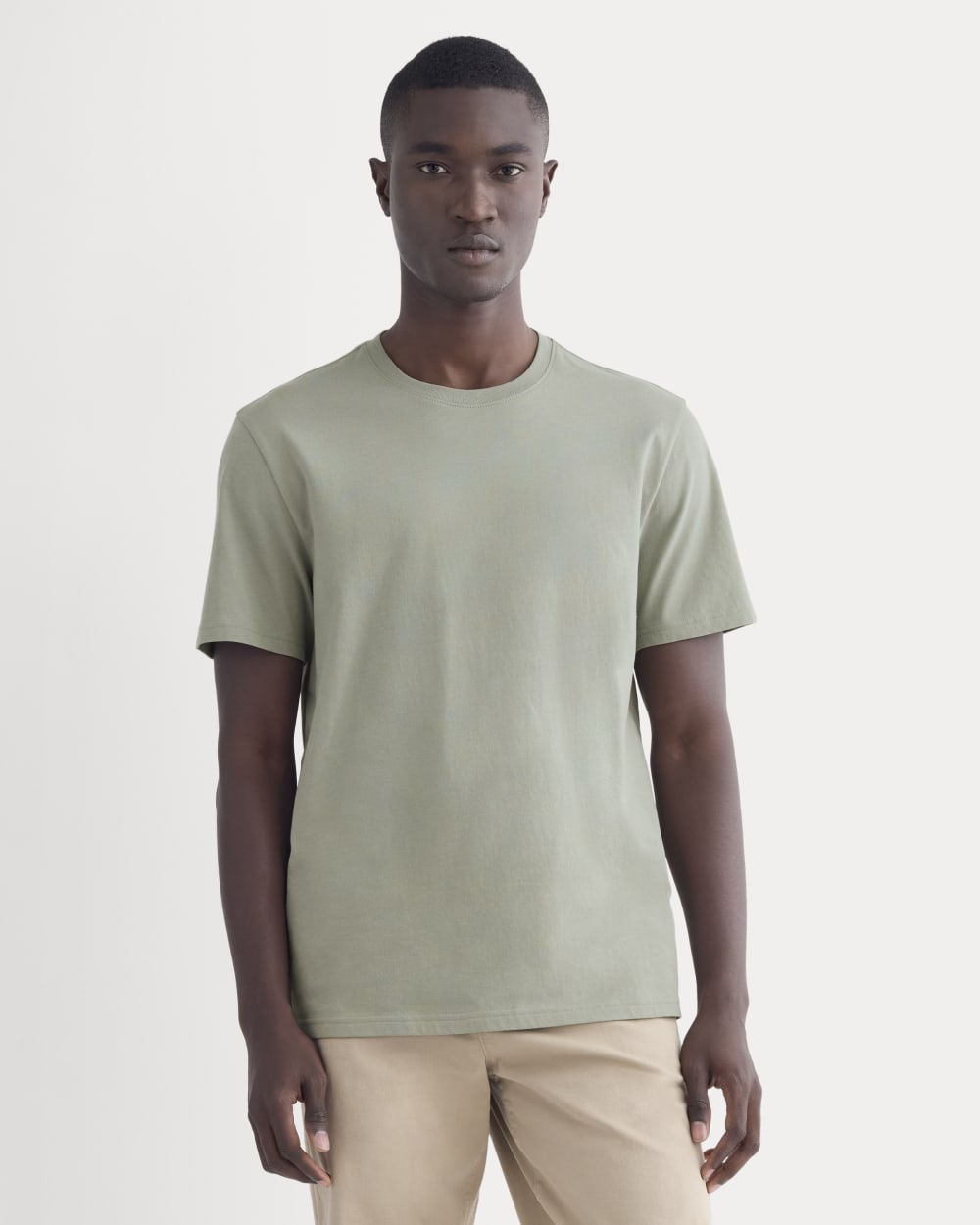 The Essential Organic Crew | Sage Green