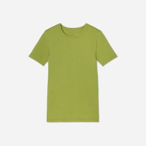 The Pima Micro-Rib Crew Tee | Pepper