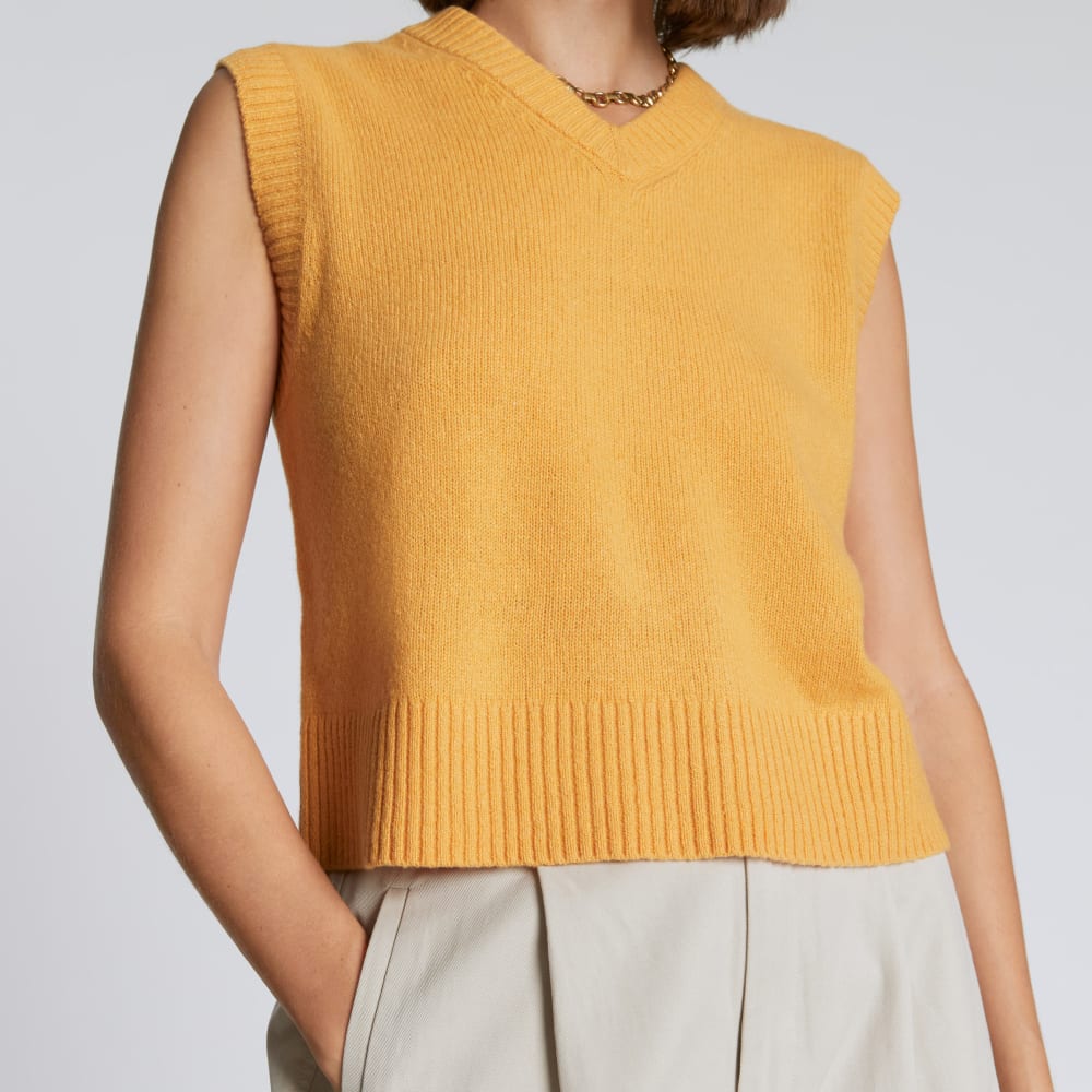 The Cashmere Vest | Kumquat - Image 6