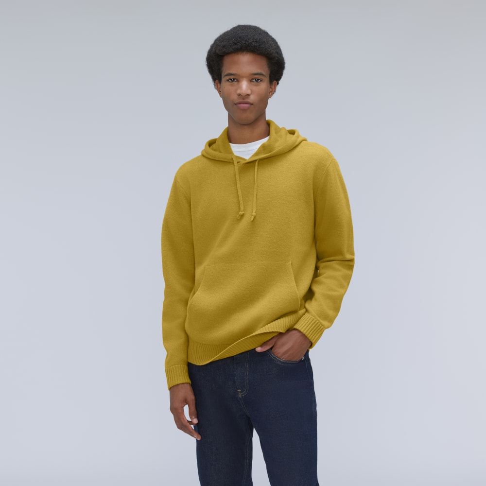 The Felted Merino Hoodie | Golden Palm